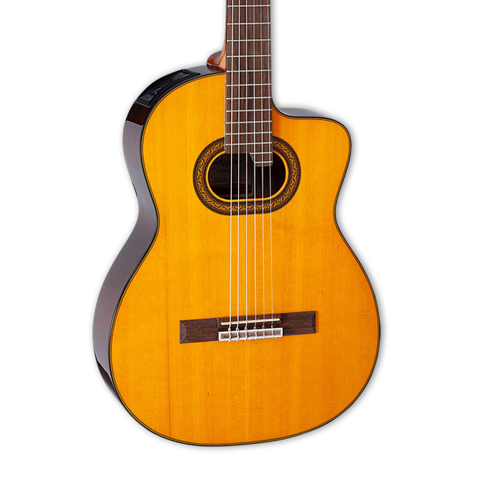 Takamine GC6CE-NAT Classical Cutaway Acoustic Electric Guitar, Natural Gloss