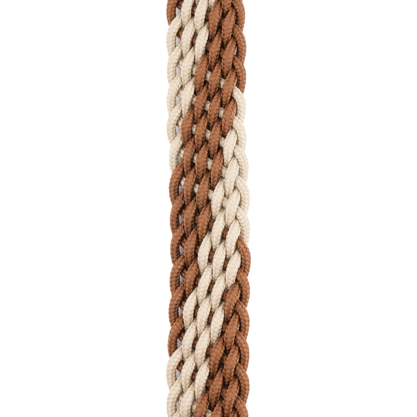D'Addario, 1" Braided Mandolin Strap Brown/Cream