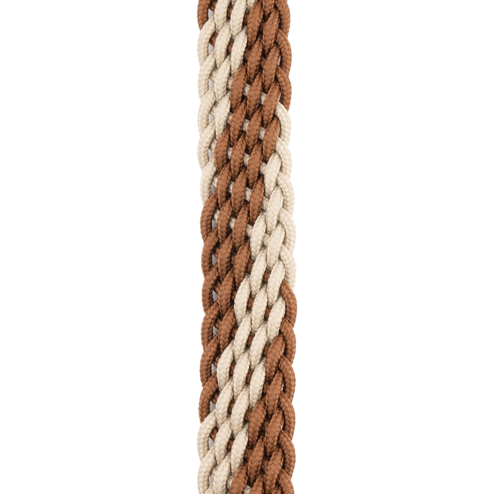 D'Addario, 1" Braided Mandolin Strap Brown/Cream