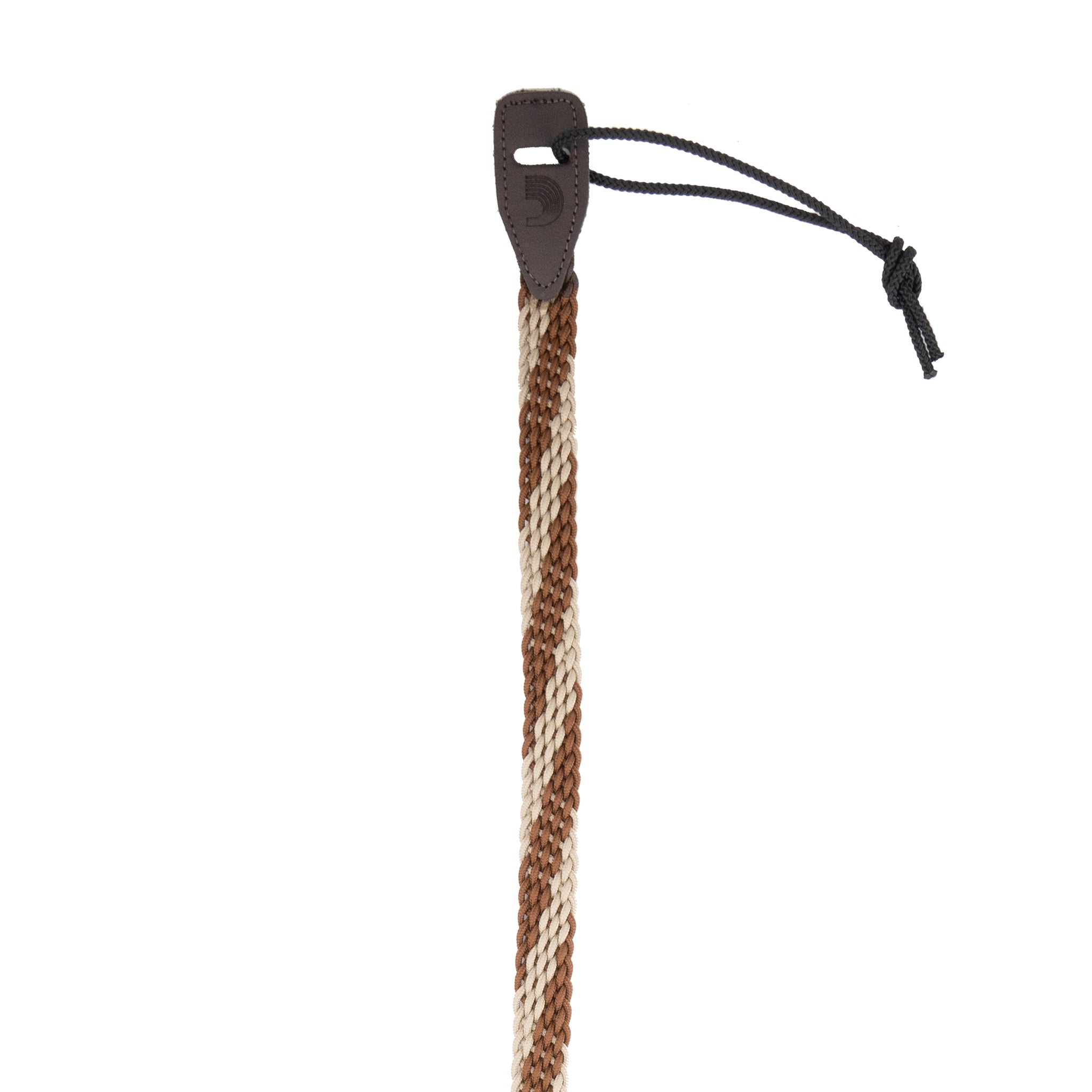 D'Addario, 1" Braided Mandolin Strap Brown/Cream