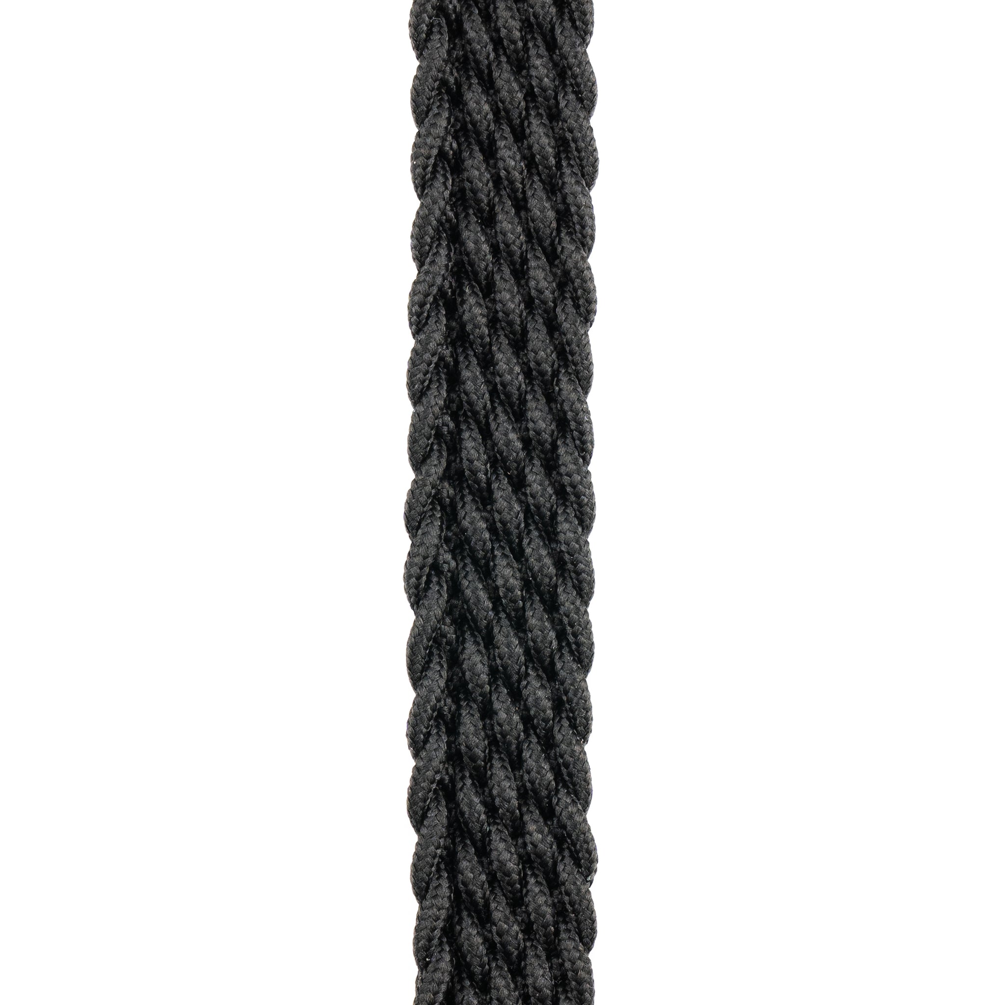 D'Addario, 1" Braided Mandolin Strap Black