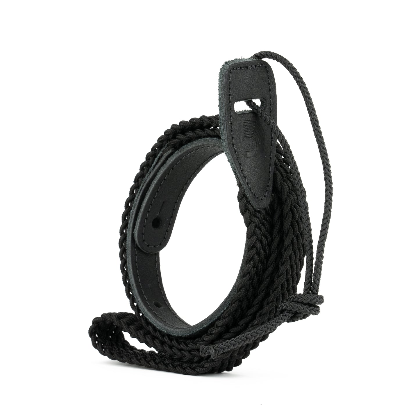 D'Addario, 1" Braided Mandolin Strap Black
