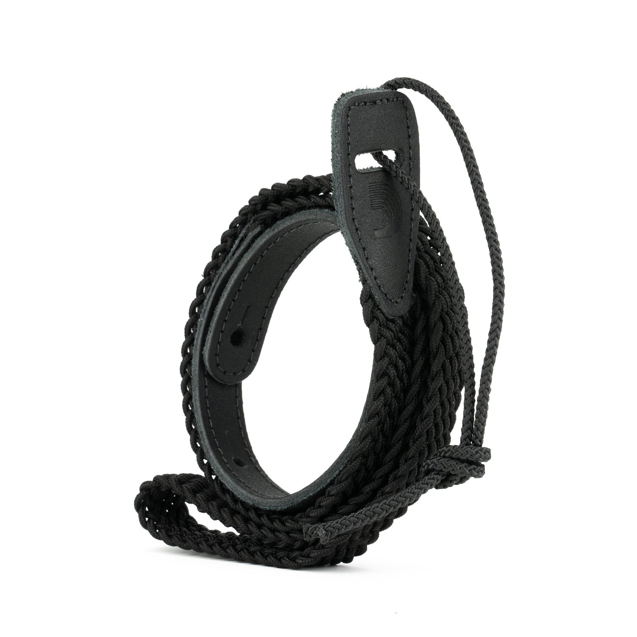 D'Addario, 1" Braided Mandolin Strap Black