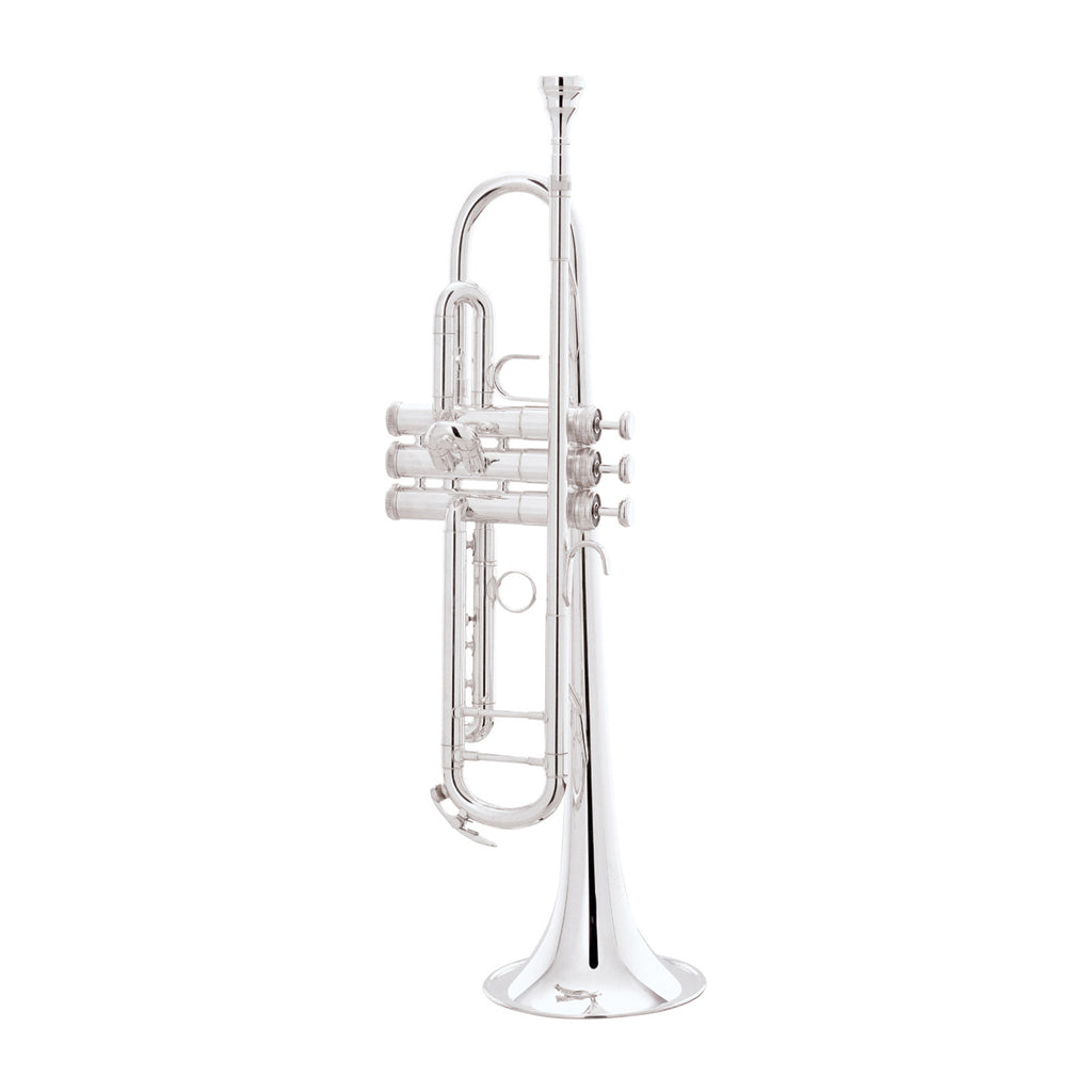 King Professional Ultimate Marching Silver Plated Trumpet Outfit