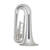 King Professional Ultimate Marching Tuba Silver Plated Outfit