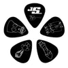 Planet Waves Joe Satriani Guitar Picks, Black, 10 Pack, Medium