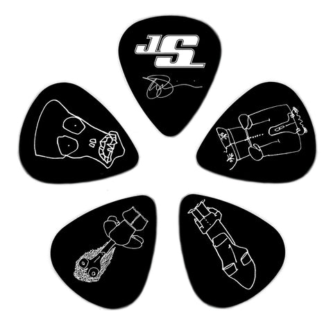 Planet Waves Joe Satriani Guitar Picks, Black, 10 pack, Heavy