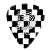 Planet Waves Checkerboard Celluloid Guitar Picks 10 pack, Light