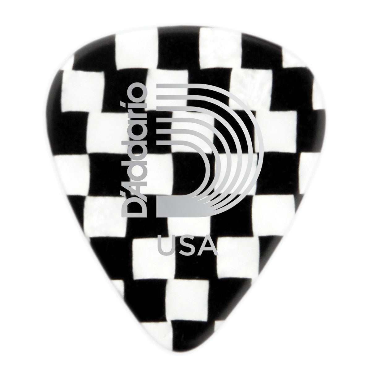 Planet Waves Checkerboard Celluloid Guitar Picks 100 pack, Extra Heavy 