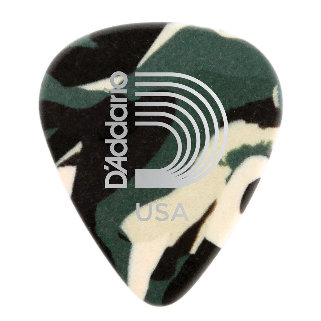 Planet Waves Camouflage Celluloid Guitar Picks, 10 pack, Light