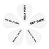 D'Addario Beatles Guitar Picks, Get Back, 10-Pack, Light
