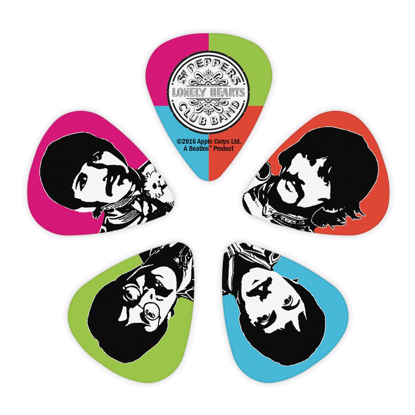 D'Addario Sgt Pepper's Lonely Hearts 50th Anniversary Heavy Guitar Picks 10-pack