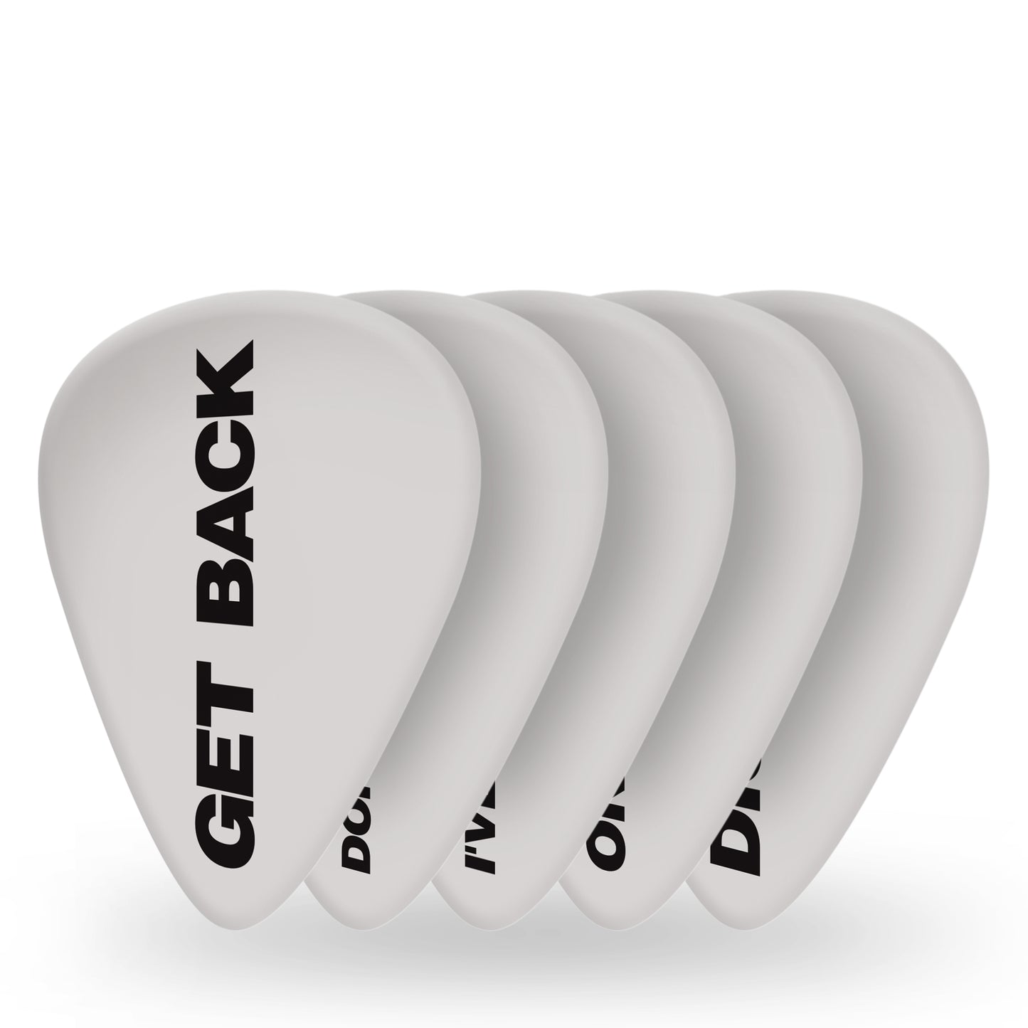 D'Addario Beatles Guitar Picks, Get Back, 10-Pack, Heavy