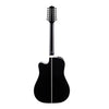 Takamine EF381SC Legacy 12 String Acoustic Electric Cutaway Guitar w Case Black