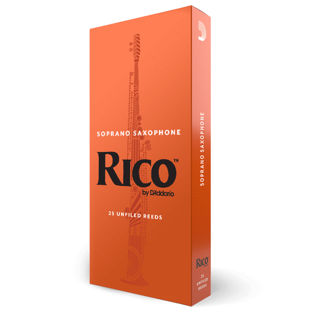 Rico by D'Addario Soprano Sax Reeds, Strength 3.5, 25-pack