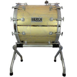 D'Luca made by Herch 20" x 24" Bass Drum Tambora Gold Engraved with Case & Stand