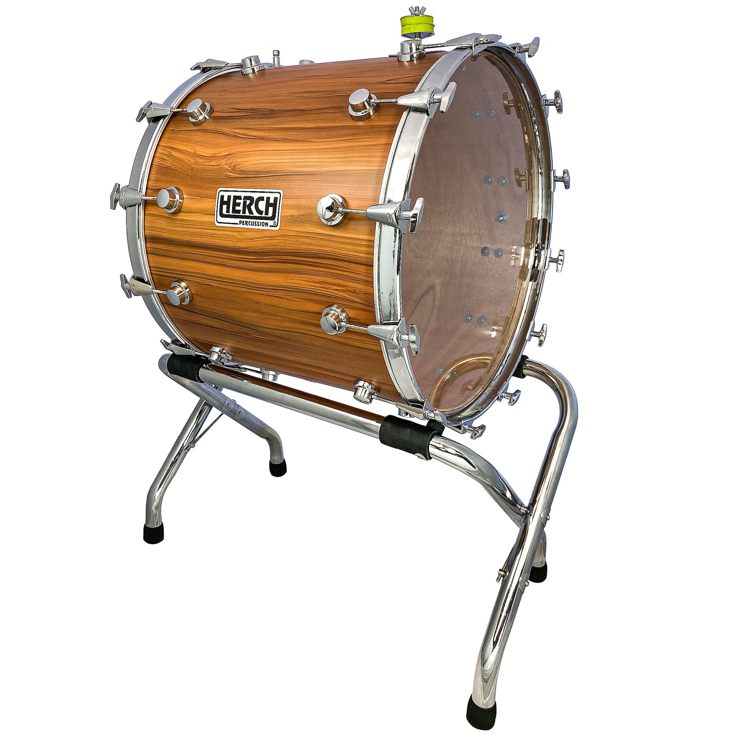 D'Luca made by Herch 20" x 24" Bass Drum Tambora Wood with Case & Stand