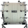 D'Luca made by Herch 20" x 24" Bass Drum Tambora White with Case & Stand