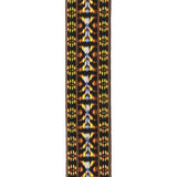 D'Addario Acoustic Quick Release Guitar Strap, Hootenanny Yellow & Brown