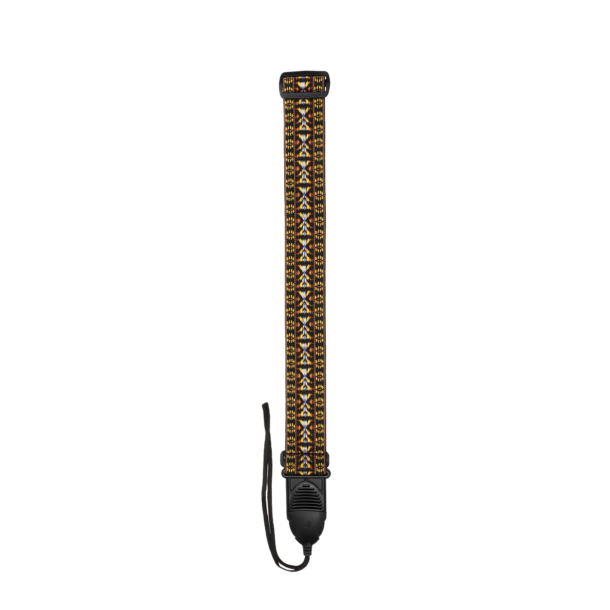 D'Addario Acoustic Quick Release Guitar Strap, Hootenanny Yellow & Brown