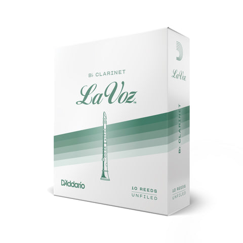 La Voz Bb Clarinet Reeds, Strength Medium-Soft, 10-pack