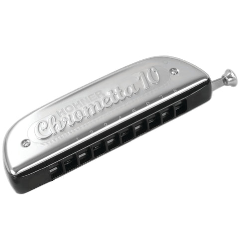 Hohner 253C Chrometta 10 Chromatic Harmonica Key Of C Major