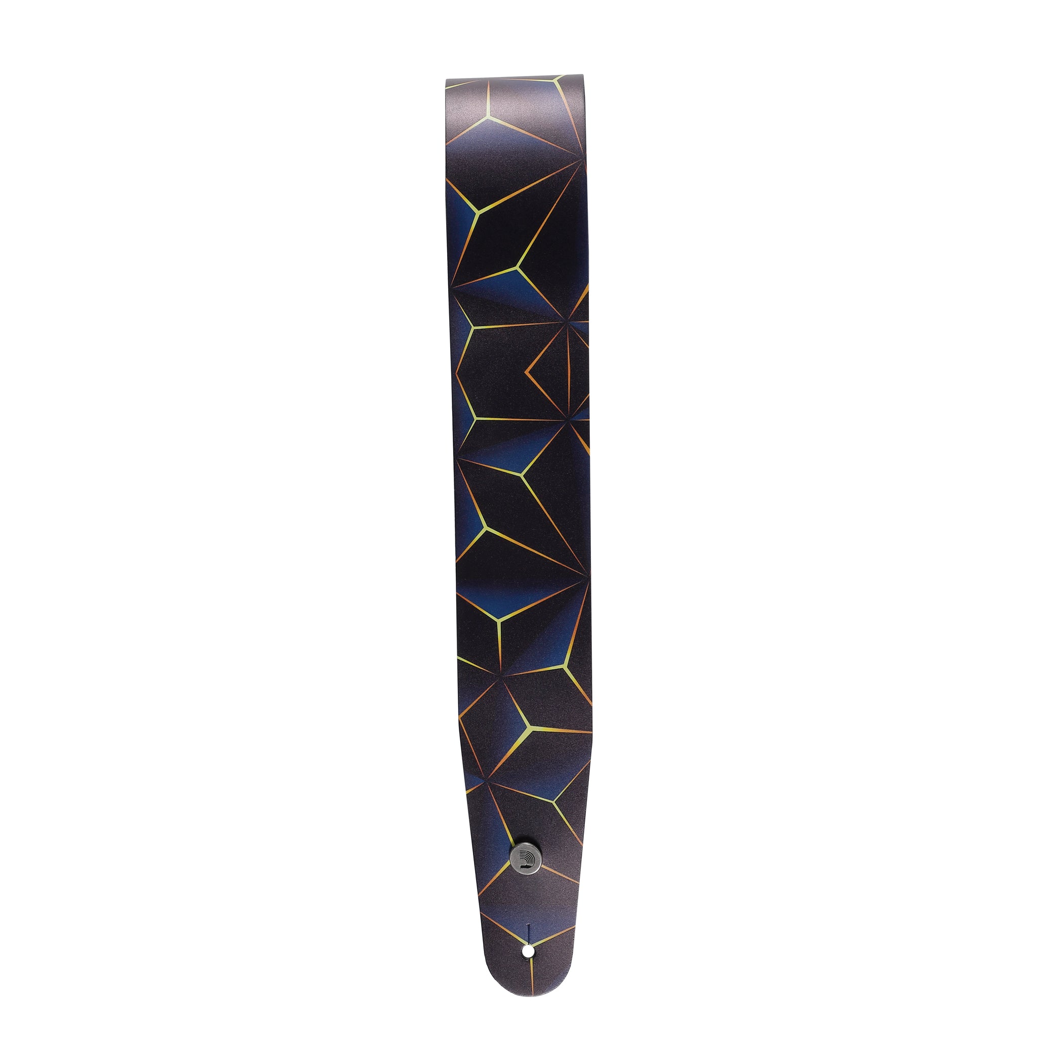D'Addario Printed Leather Guitar Strap, Optic Art