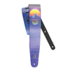 D'Addario Outrun Printed Leather Guitar Strap, Sunset