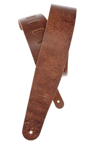 Planet Waves Blasted Leather Guitar Strap, Brown