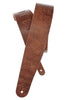 Planet Waves Blasted Leather Guitar Strap, Brown