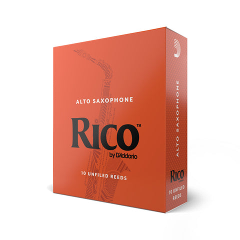 Rico by D'Addario Alto Saxophone Reeds, Strength 4, 10-pack