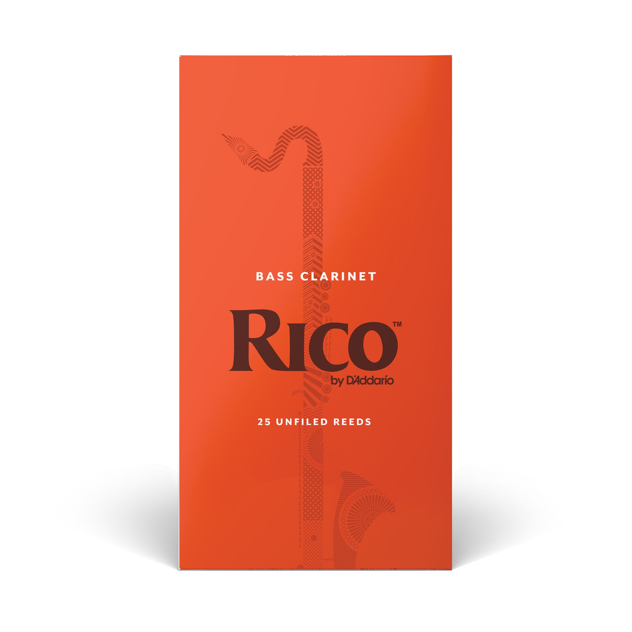 Rico by D'Addario Bass Clarinet Reeds, Strength 3.5, 25 Pack