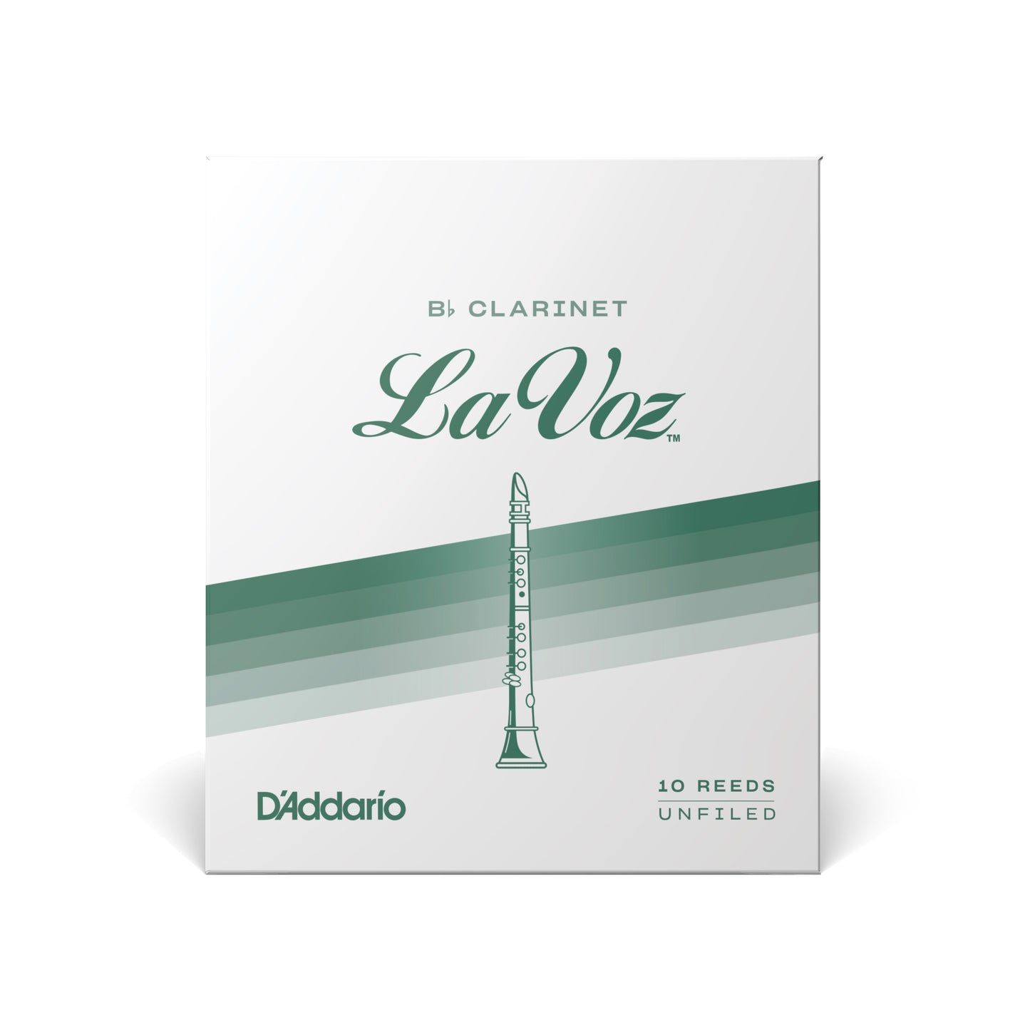 La Voz Bb Clarinet Reeds, Strength Hard, 10-pack
