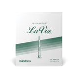La Voz Bb Clarinet Reeds, Strength Hard, 10-pack