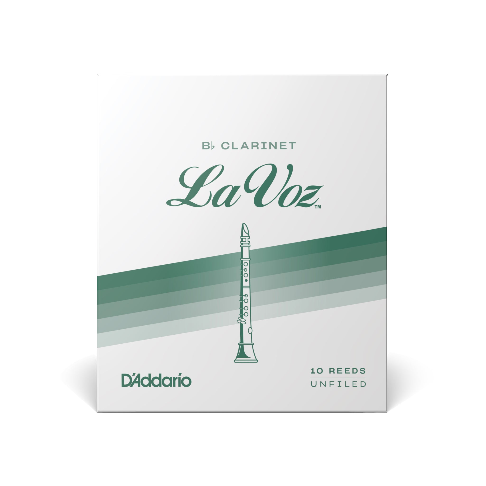 La Voz Bb Clarinet Reeds, Strength Hard, 10-pack