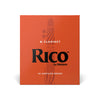 Rico by D'Addario Bb Clarinet Reeds, Strength 2, 10-pack