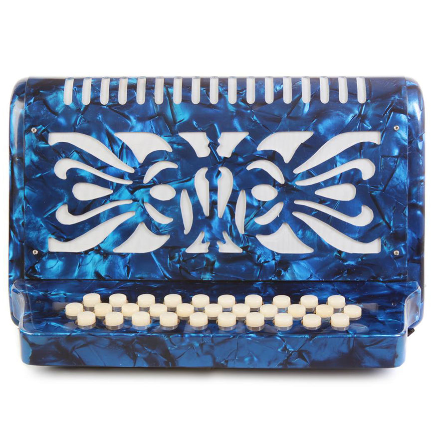 Rossetti 31 Button Accordion 12 Bass FBE Blue