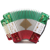 Rossetti 31 Button Accordion 12 Bass GCF Mexican Flag