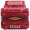 Rossetti 31 Button Accordion 12 Bass FBE Red