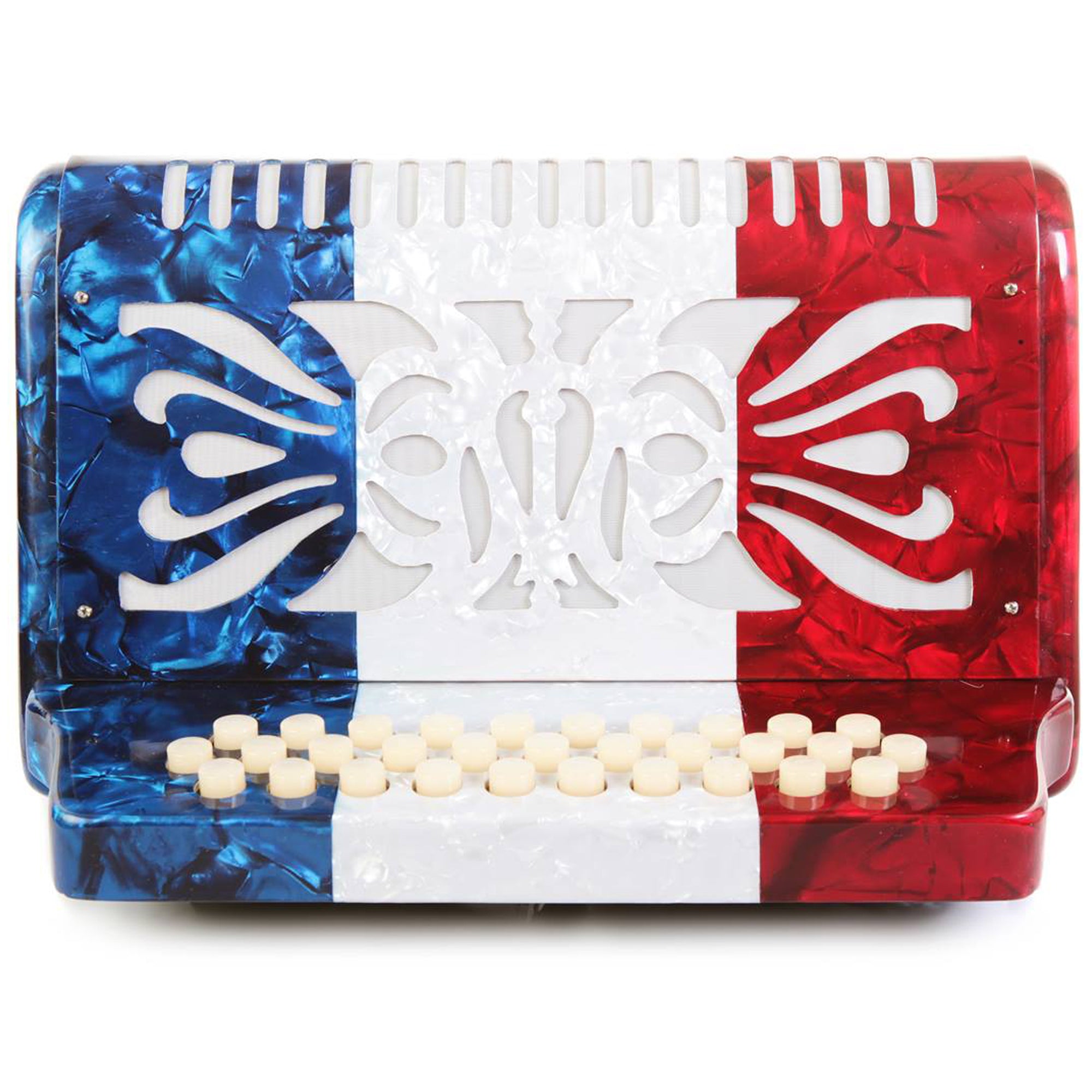 Rossetti 31 Button Accordion 12 Bass Usa GCF Flag