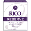 Rico Reserve Classic German Bb Clarinet Reeds, Strength 4.0, 10-pack