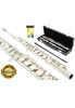 D'Luca 400 Series Nickel Plated 16 Closed Hole C Flute with Offset G and Split E Mechanism, 1 Year Manufacturer Warranty