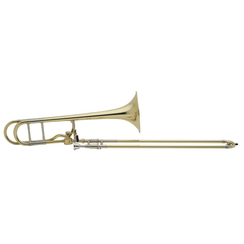 Bach Stradivarius 42A Tenor Trombone, With Hagmann Valve And Yellow Brass Bell