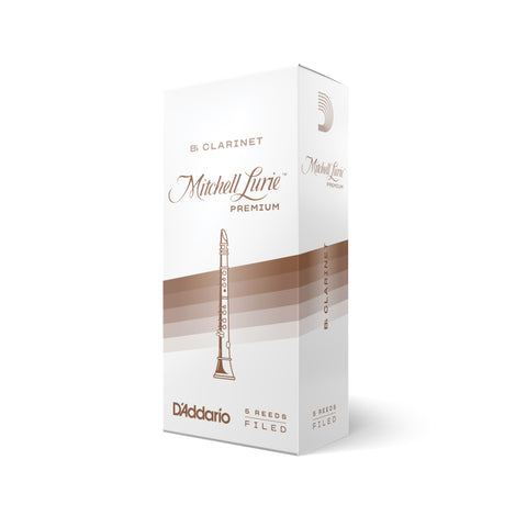 Mitchell Lurie Premium Bb Clarinet Reeds, Strength 2.5, 5-pack
