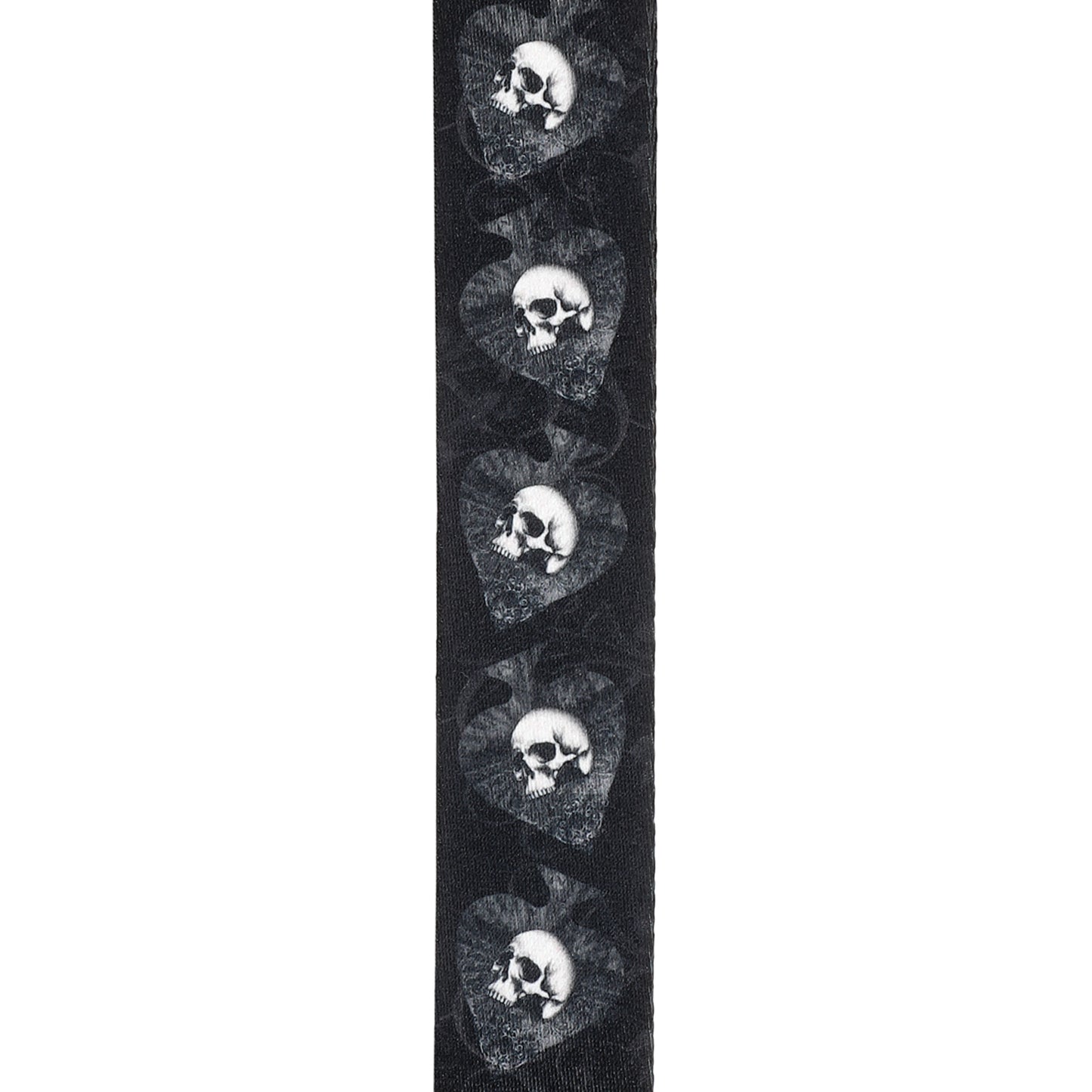 D'Addario Alchemy Guitar Strap, Skulls in Spades
