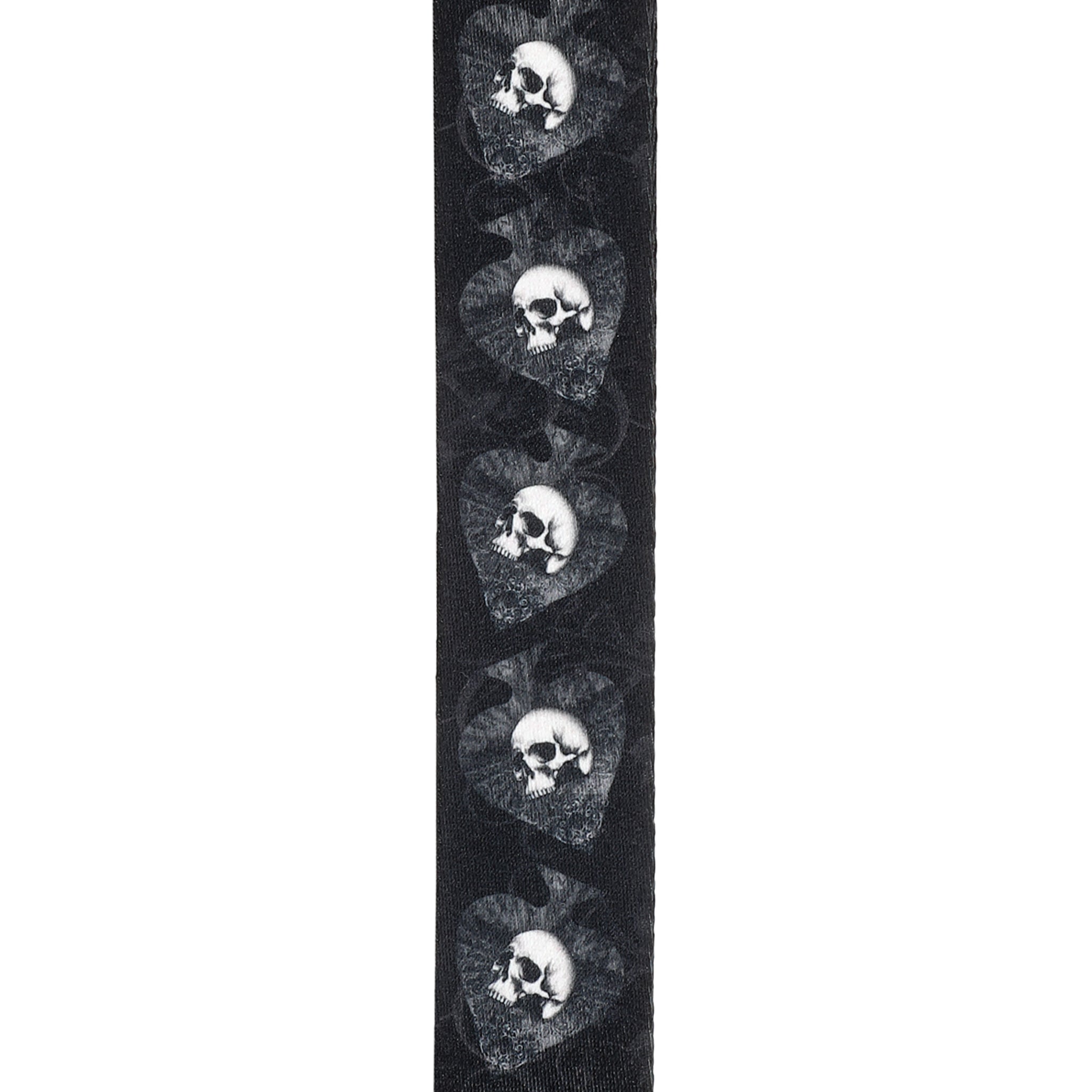 D'Addario Alchemy Guitar Strap, Skulls in Spades