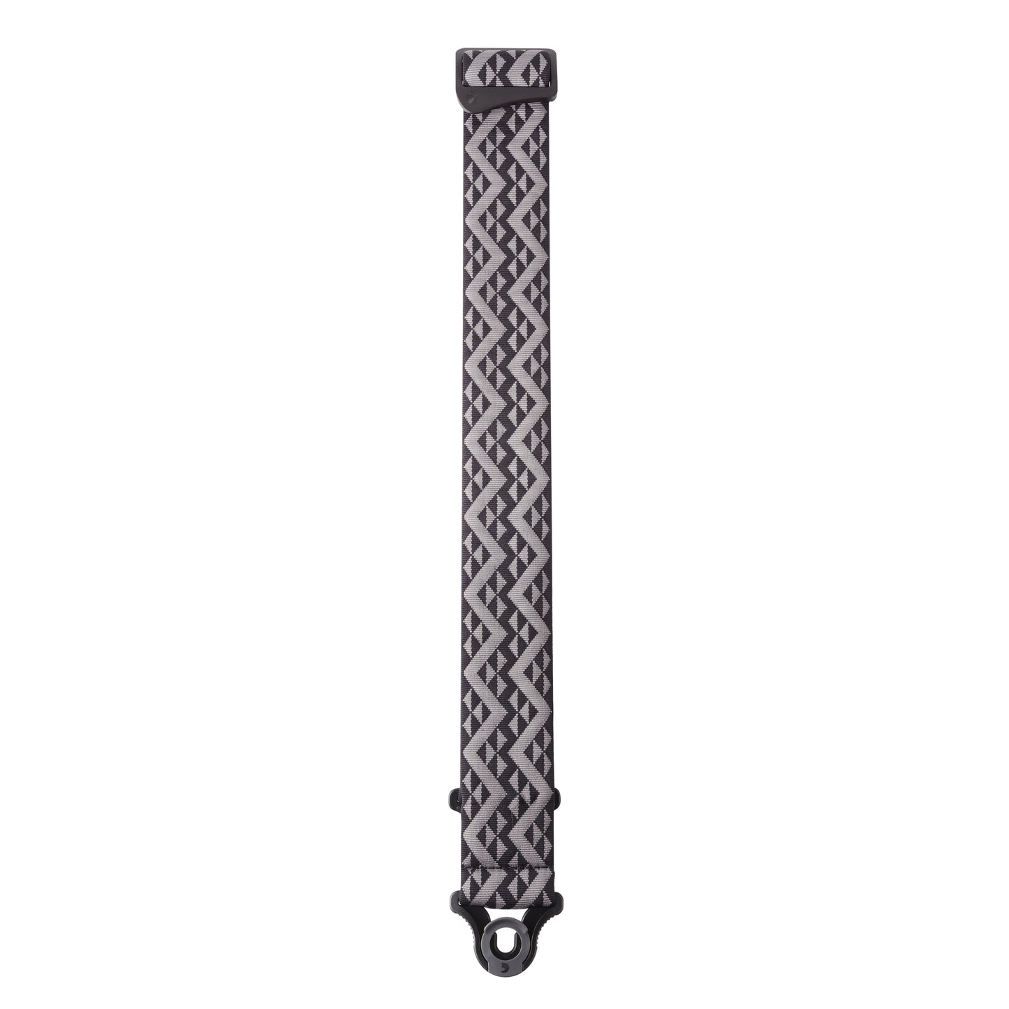 D'Addario Auto Lock Guitar Strap, Black Padded Geometric