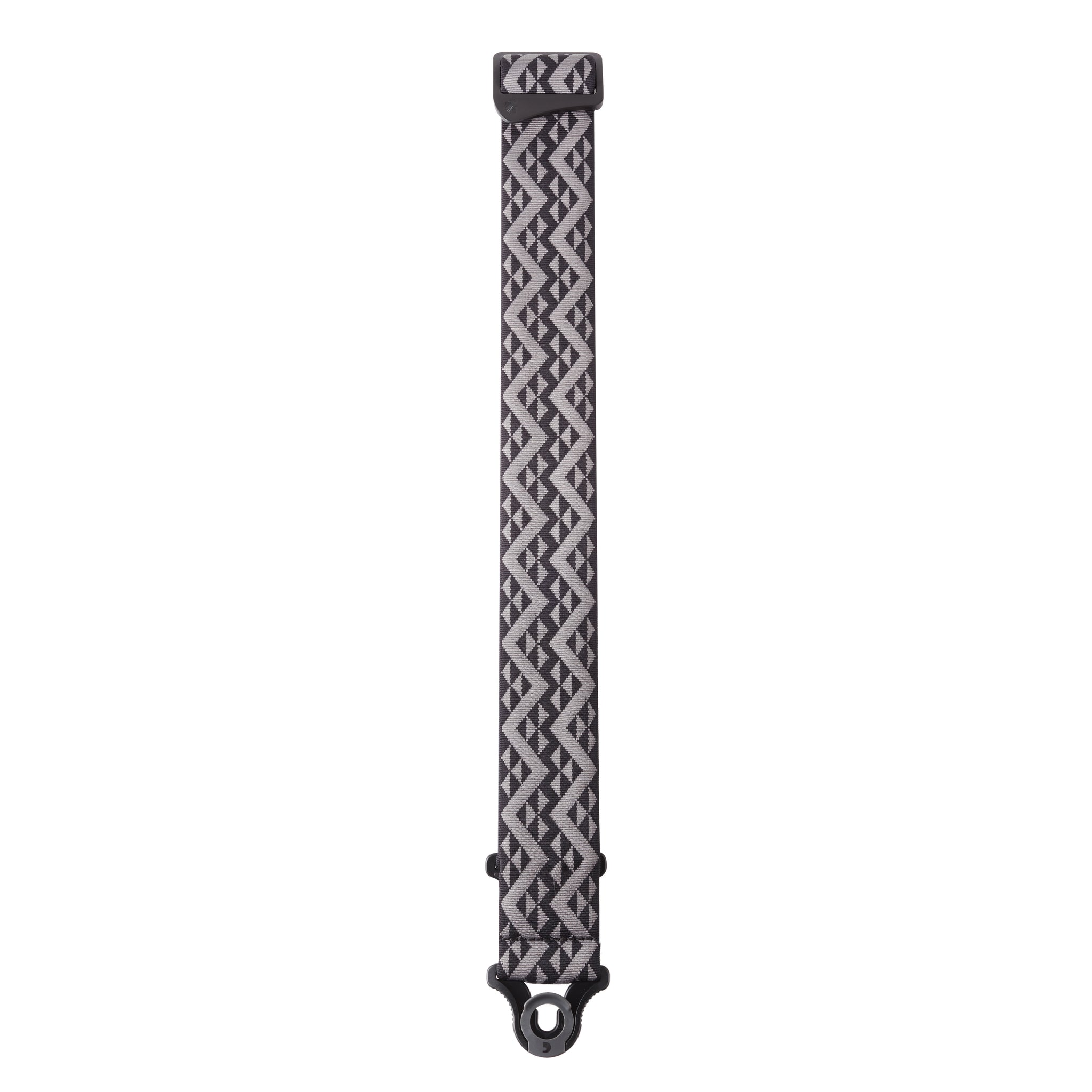 D'Addario Auto Lock Guitar Strap, Black Padded Geometric