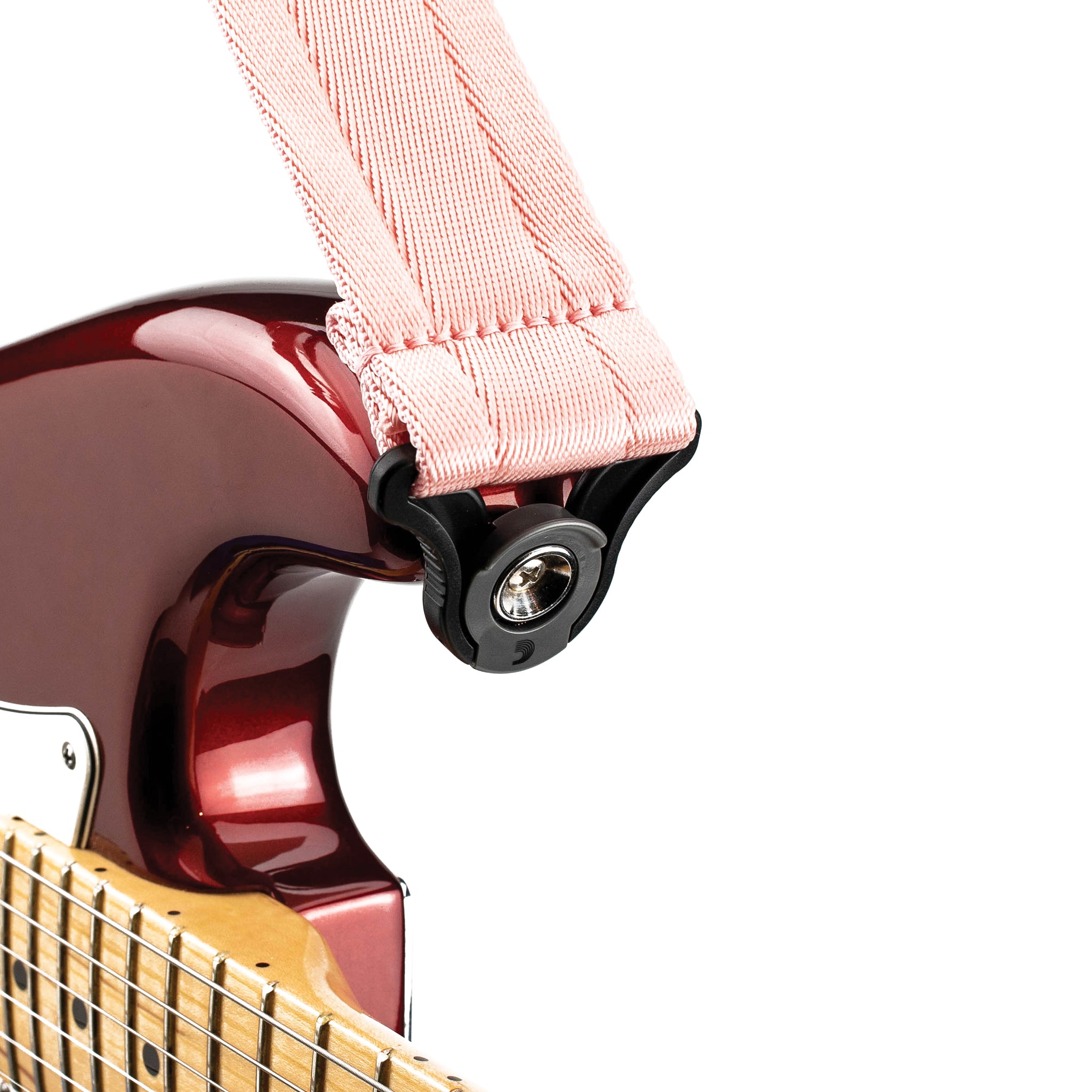 D'Addario Auto Lock Guitar Strap, New Rose