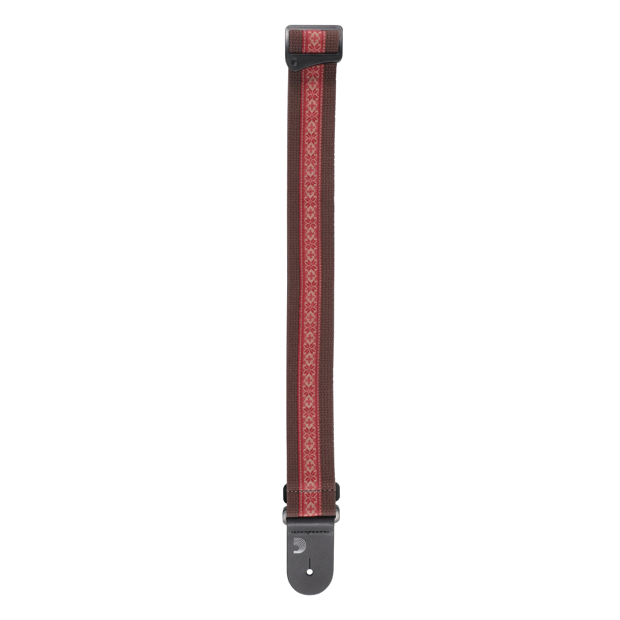 D'Addario Deluxe Cotton Guitar Strap, Brown
